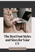 The Best Font Styles and Sizes for Your CV